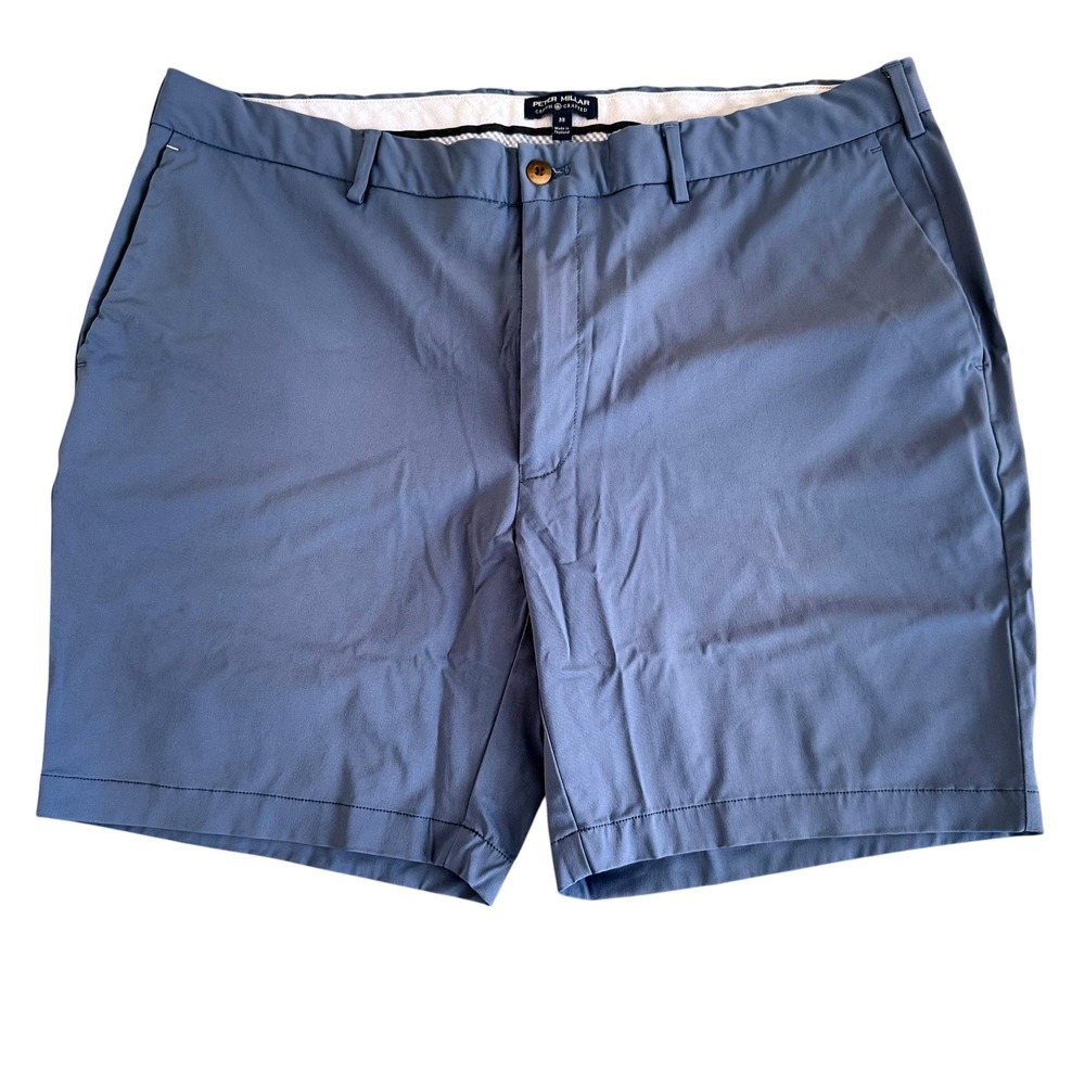 Peter Millar Crown Crafted 38x7 Blue Performance Stretch Golf Shorts MF19EB501